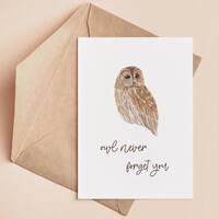 Printable Card | Owl Never Forget You | Teacher Appreciation | End Of Year Card | Last Day Of School