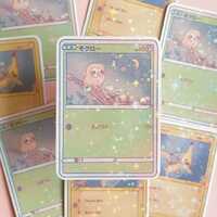 Monster card owl sticker electric mouse grass type game laptop sticker