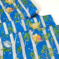 Owl Be In The Trees Blue Fabric ~ Well Owl Be Collection by Cori Dantini for Free Spirit Fabrics, 10