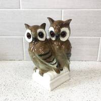 West German Ceramic Owl Statue