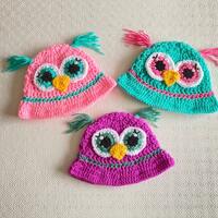 Owl Bucket Hat / Bucket Hat / Crochet Bucket Hat / Crochet Festival Hat / Festival Hat / Summer Hat 