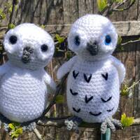 Crochet PDF Snow Owl Kawaii Pattern, Burrowing Owl download By K. Bella Jolie New Amigurumi Stuff To