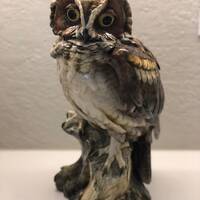 Giuseppe Tagliariol Tay Italy Owl Sculpture Figurine Ceramics