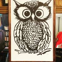 Adore - Owl Painting done by Vinyl Mike