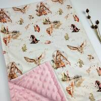 little wizard, magic owl blanket, personalized baby blanket, baby wizard blanket, newborn baby gift,