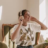 Vintage Owls shirt • Grunge retro style tshirt • 90s aesthetic t-shirt • Goblincore F