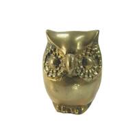 Vintage Brass Owl Bird Paperweight 30043