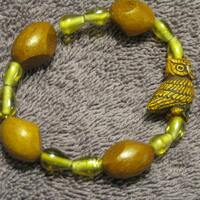 CERAMIC OWL BRACELET