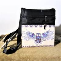 Coast Salish First Nation 'Thankful Owl' Crossbody Purse Pacific North West Coast Native Ind