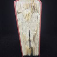 Owl In Flight Folded Book Art - Book Origami - Book Decor - Unique Gift