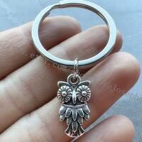 Owl keychain, Owl gifts key ring