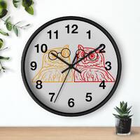 Grinffondor Wall clock/ owl wall clock/ school of wizard wall clock/ wizard wall clock, school of wi