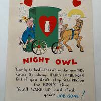Vintage Vinegar Valentine “Night Owl”, Penny Dreadful