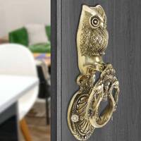 Owl Design Door Knocker Decorative Brass