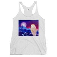 Blonde Owl: AnnalisaMoses Intuitive Artwork -Women's Racerback Tank