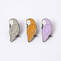 Calm Owl - Enamel Pin Badge - Peaceful Woodland Animal Pin