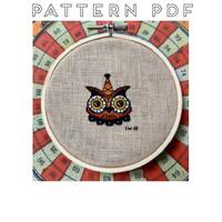 Little Halloween Owl - Cross Stitch Pattern