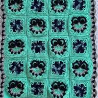 Crochet Owl Baby Blanket: Handmade Granny Square Blanket