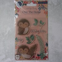Tampon clear Craft Consortium Automne Animaux Hibou chouette Forêt Feuillage Animal scrapbooki