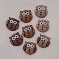 SEW CUTE OWLS - Dress It Up Novelty Owl Buttons perfect for decorating crafting projects, scrapbooki