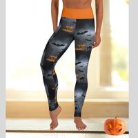 Halloween Yoga Leggings/Black Cat leggings/Bat/Spider web leggings/Moon leggings/Halloween/Hocus Poc