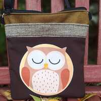 Kids Crossbody Bag &ndash; Handmade Owl Print Softshell Shoulder Purse for School, Travel & Ever