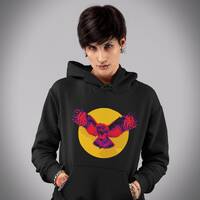 Gothic Owl Hoodie, Grunge Clothing, Goth Hoodie, Owl Art, Gothic Gifts, Y2K Aesthetic Sweatshirt for