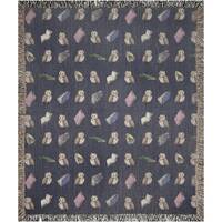 Books And Owls Woven Blanket | Cute Gifts | Home Decor | Custom Blankets | Housewarming Gifts | Uniq