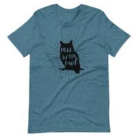 Here, by the owl" FFA Advisor/Ag Teacher t-shirt Unisex in black