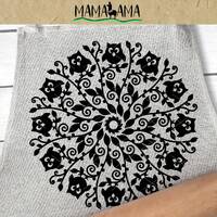 Owl Mandala wall decor svg Digital downloads pdf eps jpg