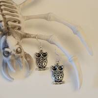 Boucles d'oreilles hiboux.