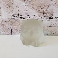 Vintage Mid Century Modern GOEBEL Glass OWL Figurine Paperweight German Glass Germany 1970s