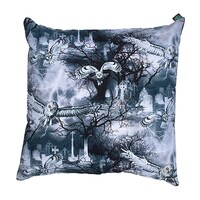 Owl in flight gothic graveyard  ~ Cushion Cover Fits an 18" x 18" for home or office decor