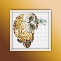 Owl Cross Stitch Pattern 21 Instant Download Instant PDF Download - Baby Owl Watercolor Cross Stitch