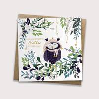 Christmas Owl - Brother Christmas Card