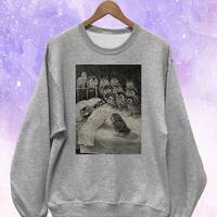 Cats Nightmare Creepy Owls Sweatshirt Unisex - Louis Wain
