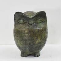 Owl of Athena-Bronze Figure-Symbol of Knowledge Wisdom Intelligence Insight Erudition-Ancient Greece