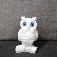 Owl in a Branch The Symbol of Wisdom and Prudence Handmade Greek Statue 9cm-3.54in Free Shipping - F