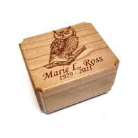 Personalized Owl Music Box Choose Your Song, Hand Made Small Owl Music Box, Custom Wood Music Box, G