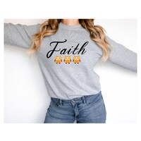 Faith Sweatshirt for Women, Faith Owl Sweatshirt, Faith Christian Shirt, Cute Christian Sweatshirt, 