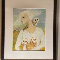 Barn Owls with Farm Lady