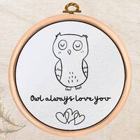 Owl Embroidery Pattern: Beginner DIY Love Design (PDF Pattern)