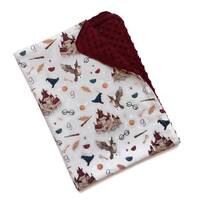 Little Wizard Personalized Baby Blanket, School of Magic Baby Shower Gift Personalized Blanket, Scho