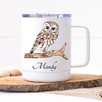 Travel Mug | Owl Mug | Owl Gift | Personalized Christmas Gift