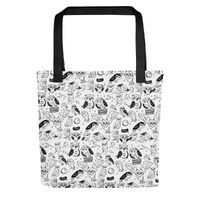 Minimalist Owl Tote Bag | Trendy Tote for Women | Grocery Store Bag