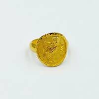 Gold Owl Ring, Athena's Owl Ring, Solid Gold 18k, Greek Jewelry
