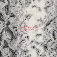 Black Luxe Cuddle Snowy Owl Minky by Shannon Fabrics