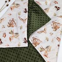 little wizard, magic owl blanket, personalized baby blanket, baby wizard blanket, newborn baby gift,