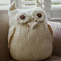 Knitted Owl Amigurumi Pattern Easy to Follow Knitting Owl Cushion Pattern for A Cute Cosy Decor Chun