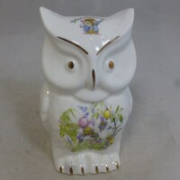 Vintage Mousykins Owl Bone China Piggy Bank / Money Box – 5 inch H - Cute Colourful Party Ball